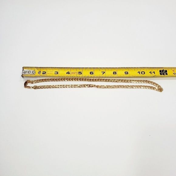 NEW 18k gold plated 24" cuban link chain necklace - Picture 7 of 8